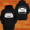 Nissan R34 Skyline Front and Back Hoodie - Chaotic Customs