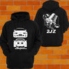 Toyota Supra MKIV Front and Back Hoodie 2JZ - Chaotic Customs